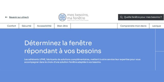 UFME site internet mes besoins